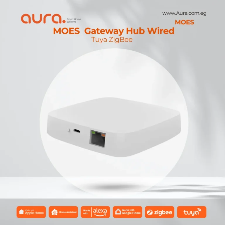 MOES Tuya ZigBee Gateway Hub – بوابة تحكم ذكية سلكية/لاسلكية متعددة الأنماط (ZigBee + Bluetooth)
