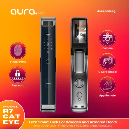 قفل الباب الذكي Lezn R7 Cat Eye - الذكاء والأمان في تصميم واحد