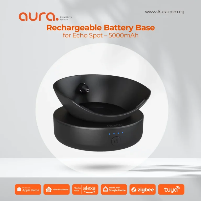 Rechargeable Battery Base for Echo Spot – قاعدة شحن متنقلة ببطارية مدمجة 5000mAh