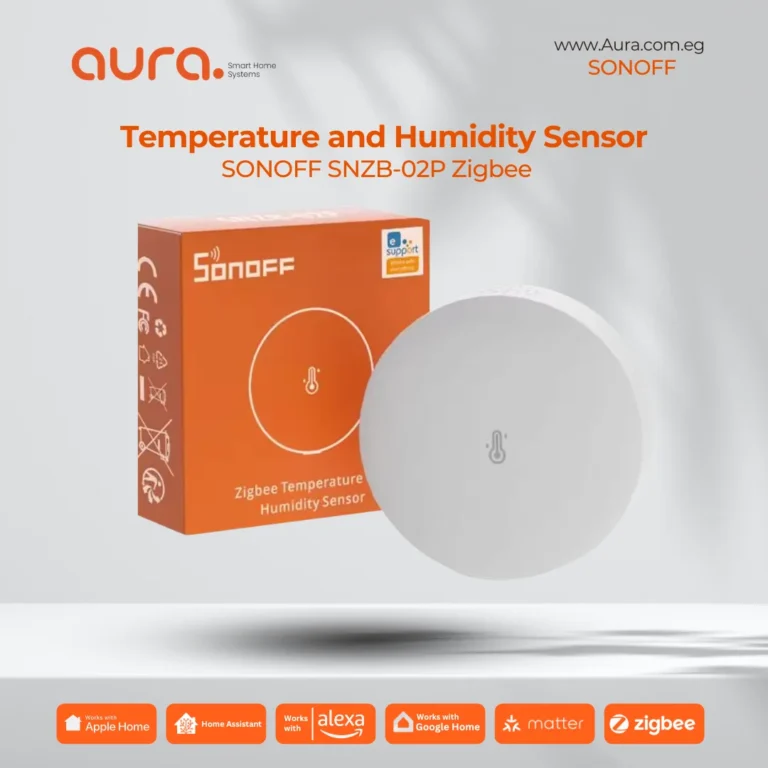 SONOFF SNZB-02P Zigbee Smart Temperature & Humidity Sensor – مراقبة دقيقة لحالة الجو في منزلك الذكي