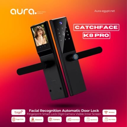 🔒 قفل الباب الذكي Catchface K8 Pro واي فاي – حماية متطورة بلمسة واحدة!