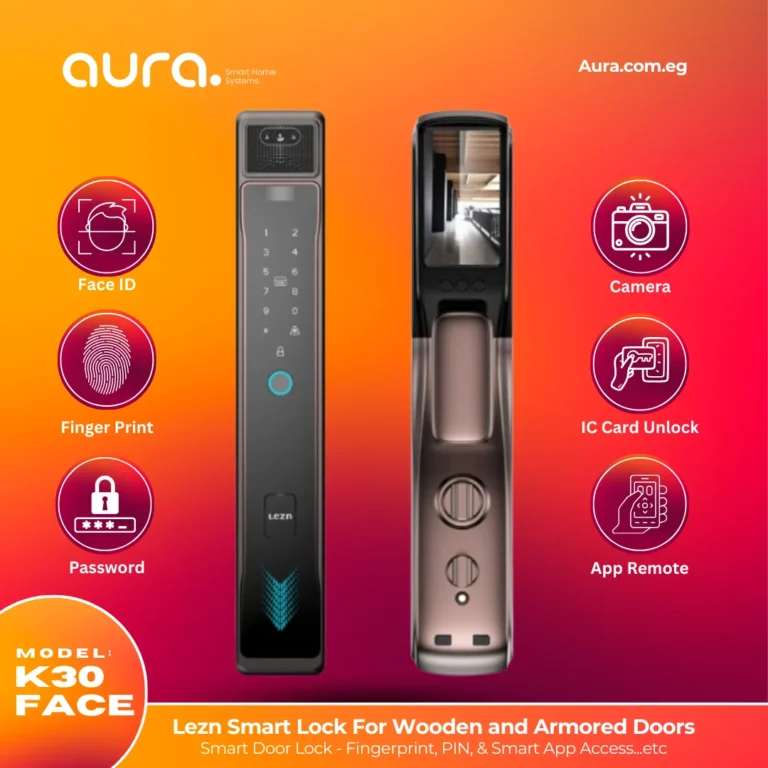 قفل الباب الذكي Lezn K30 Face Version - الذكاء الاصطناعي في خدمة أمان منزلك