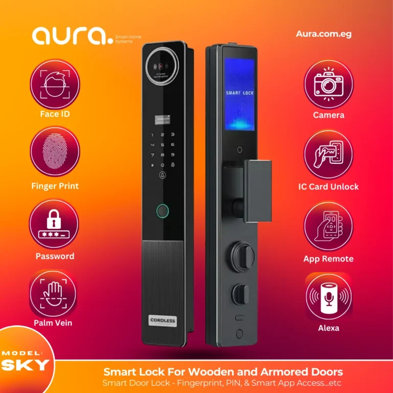 🔐 قفل SKY الذكي – أمان ذكي ورؤية مباشرة في كل الأوقات